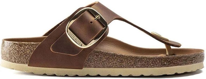 Birkenstock - Gizeh - Schoenen - Bruin - Leer