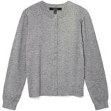 VERO MODA - VMVICKY - Gebreid Vest - Stone Grey