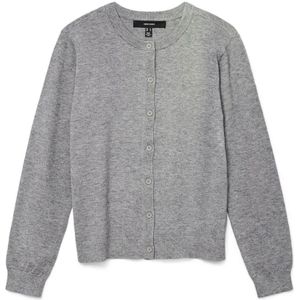 VERO MODA - VMVICKY - Gebreid Vest - Stone Grey