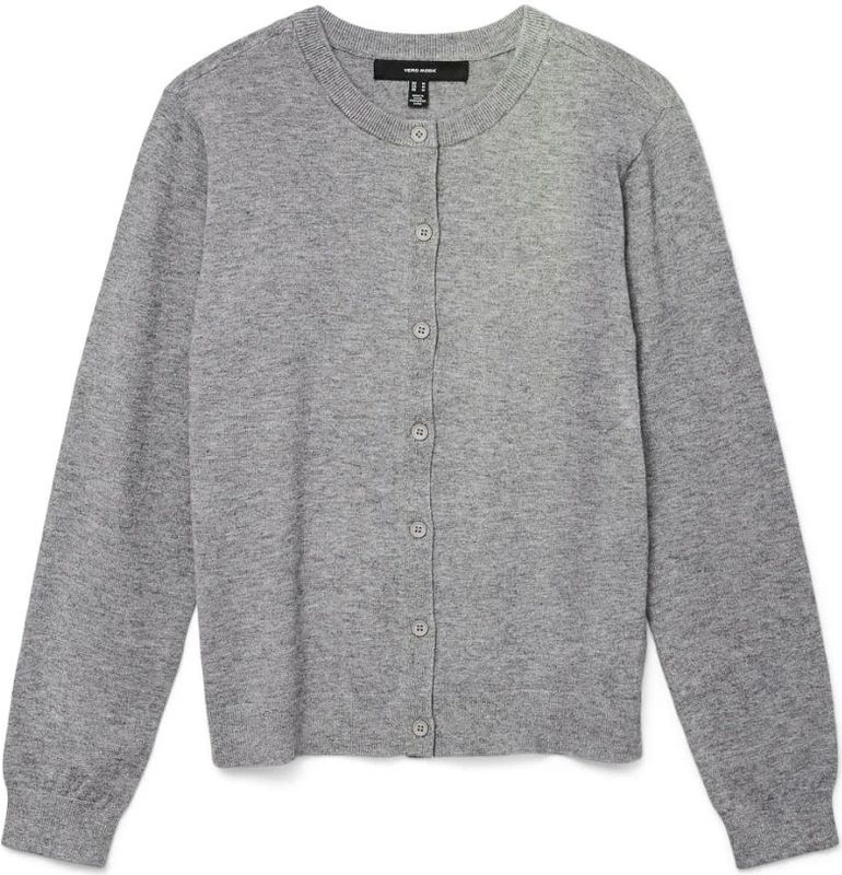 VERO MODA - VMVICKY - Gebreid Vest - Stone Grey