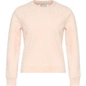 Maison Margiela, Dames, Truien, Beige, Maat: S