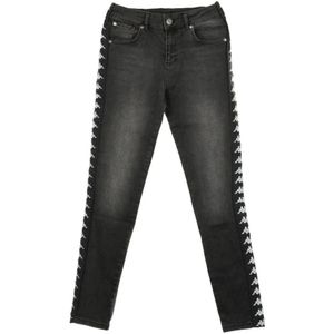 Kappa, Dames, Jeans, Grijs, Maat: XS Katoen,