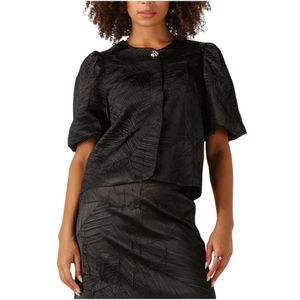 Y.a.s, Dames, Blouses & Shirts, Zwart, Maat: M Poliester,