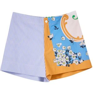 Moschino, Dames, Korte broeken, Veelkleurig, Maat: S Katoen,