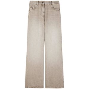 Patrizia Pepe, Dames, Jeans, Beige, Maat: W25 Leer,
