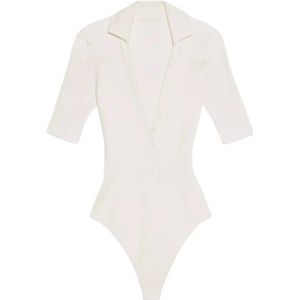 Jacquemus, Dames, Tops, Beige, Maat: 2XS Viscose,