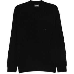 Emporio Armani, Heren, Truien, Zwart, Maat: M Zijde,