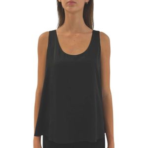 Joseph Ribkoff, Dames, Tops, Zwart, Maat: L Satijn,