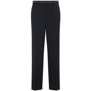 Gucci, Heren, Broeken, Zwart, Maat: L Katoen,