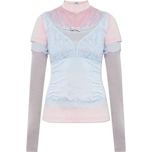 Balenciaga, Dames, Tops, Veelkleurig, Maat: S Poliester,