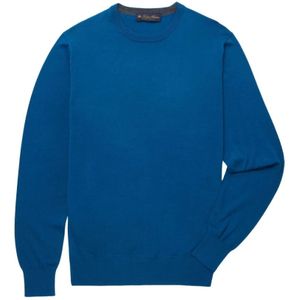Brooks Brothers, Heren, Sweatshirts & Hoodies, Blauw, Maat: S Wol,