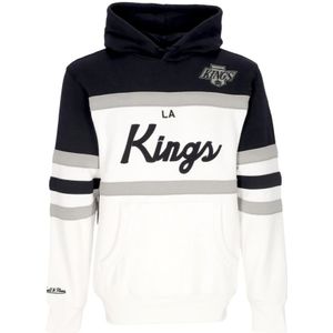 Mitchell & Ness, Heren, Sweatshirts & Hoodies, Wit, Maat: L Katoen,