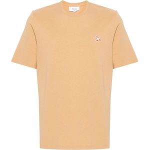 Maison Kitsuné, Heren, Tops, Beige, Maat: M Katoen,