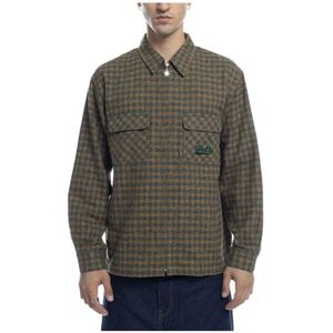 BoTT, Heren, Jassen, Groen, Maat: L Flanel,