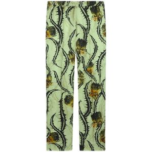 Dries Van Noten, Heren, Broeken, Groen, Maat: L Viscose,