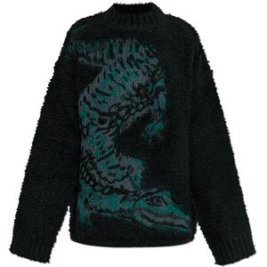 Lacoste, Dames, Truien, Groen, Maat: L Wol,