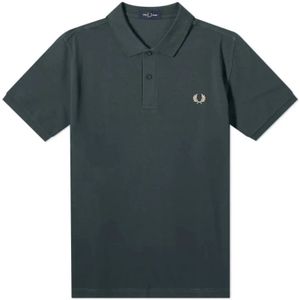 Fred Perry, Heren, Tops, Groen, Maat: S Katoen,
