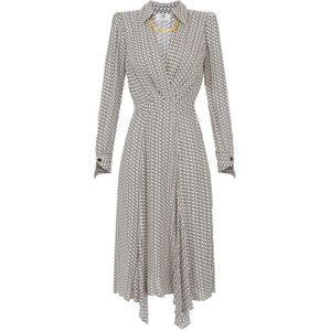 Elisabetta Franchi, Dames, Jurken, Beige, Maat: XS Leer,