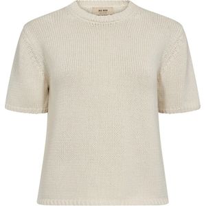 Gebreid shirt met ronde hals, model 'Arin'