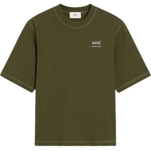 Ami Paris, Heren, Tops, Groen, Maat: XS