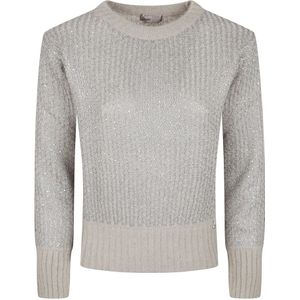 Herno, Dames, Truien, Grijs, Maat: M Wol,