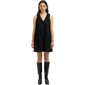 Selected Femme, Dames, Jurken, Zwart, Maat: S Poliester,