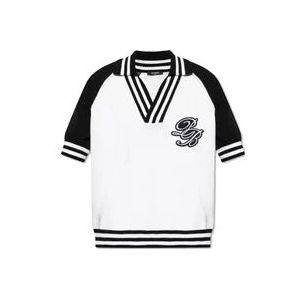 Balmain Polo shirt met logo , White , Heren , Maat: 2XL