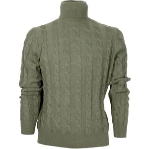 Cashmere Company, Heren, Truien, Groen, Maat: 2XL Wol,