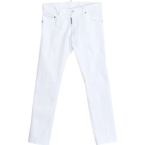 Dsquared2 Recht Gesneden Lange Broek , White , Heren , Maat: XS