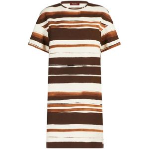 Max Mara, Dames, Jurken, Bruin, Maat: L