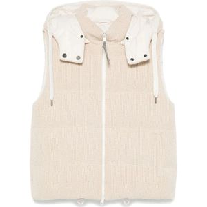 Brunello Cucinelli, Dames, Jassen, Beige, Maat: M Wol,