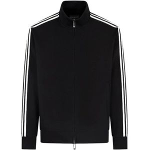 Emporio Armani, Heren, Sweatshirts & Hoodies, Zwart, Maat: XL Modal,