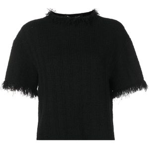 Proenza Schouler, Dames, Truien, Zwart, Maat: XS Viscose,