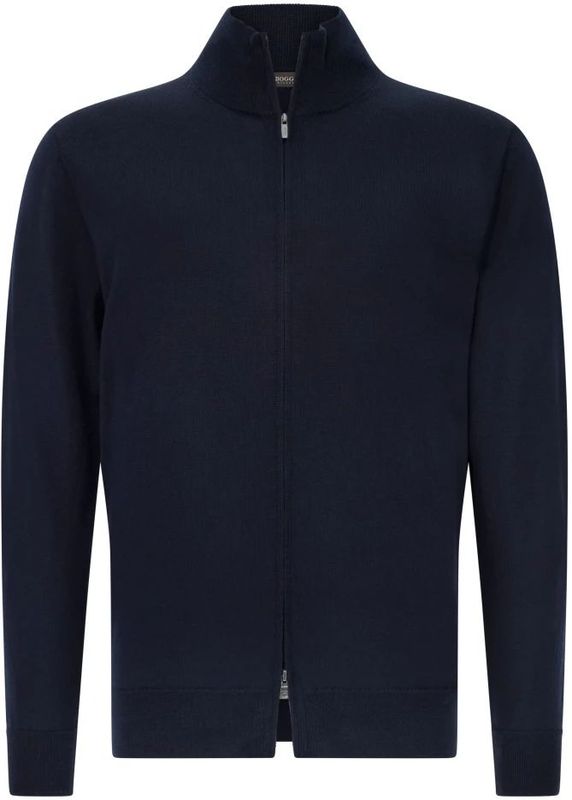 Boggi Milano - Gebreid Vest - Navy - Knitwear