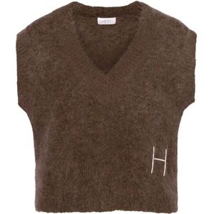 Hést, Dames, Truien, Bruin, Maat: XS Wol,
