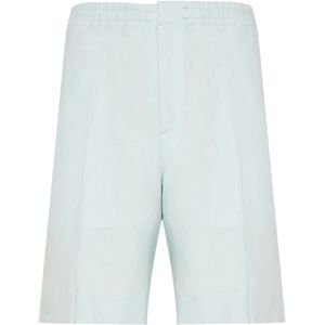 Zegna, Heren, Korte broeken, Blauw, Maat: 2XL Linnen,