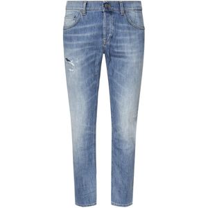 Dondup, Heren, Jeans, Blauw, Maat: W31 Denim,