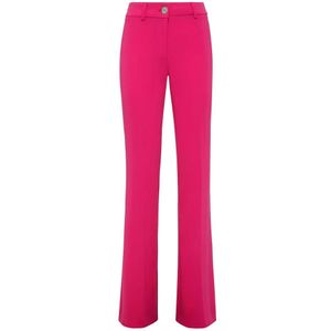 Philipp Plein, Dames, Broeken, Roze, Maat: L Viscose,