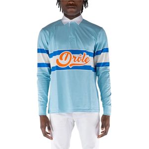 Drole de Monsieur, Heren, Tops, Blauw, Maat: M Katoen,