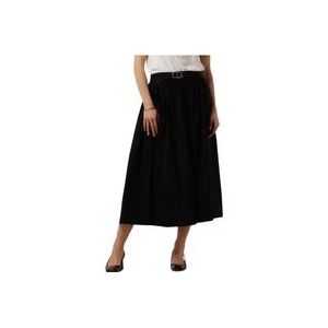 Twinset Zwarte Geweven Rok , Black , Dames , Maat: 3XS