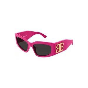 Balenciaga Roze zonnebril, veelzijdig en stijlvol , Pink , Dames , Maat: 57 MM