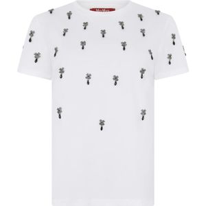 Max Mara Studio, Dames, Tops, Wit, Maat: S Katoen,