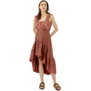 Silvian Heach, Dames, Jurken, Bruin, Maat: S Katoen,