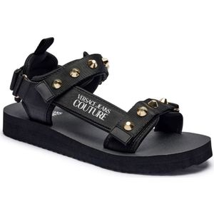 Versace Jeans Couture, Heren, Schoenen, Zwart, Maat: 44 EU Poliester,