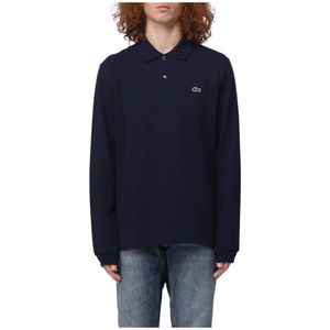Lacoste, Heren, Tops, Blauw, Maat: 4XL Katoen,