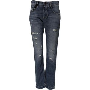 Dolce & Gabbana - Jeans - Blauw - Slim-fit - Katoen