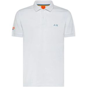 Sun68, Heren, Tops, Wit, Maat: M Katoen,