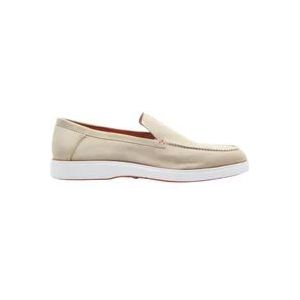 Santoni Drain Ykse19 , Beige , Heren , Maat: 43 1/2 EU