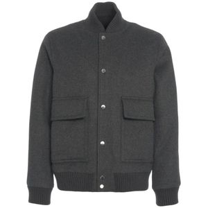 Woolrich, Heren, Jassen, Grijs, Maat: XL Wol,