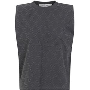 Golden Goose, Dames, Tops, Grijs, Maat: S Katoen,